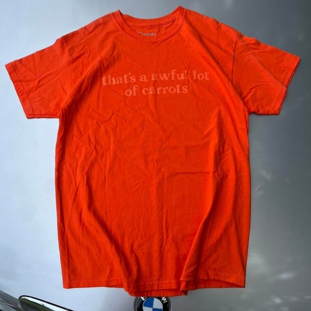 Carrots by Anwar Carrots Orange cotton "That's a awful Lot of Carrots" T-shirt
